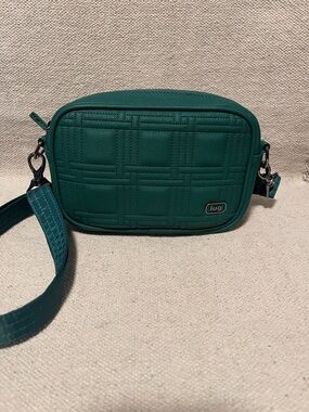 Lug Mingle - Matte Luxe VL compact crossbody - Wickedly Green - Like New